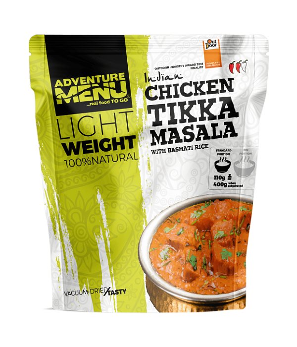Adventure Menu Kuře Tikka Masala s rýží basmati velká porce, velká porce